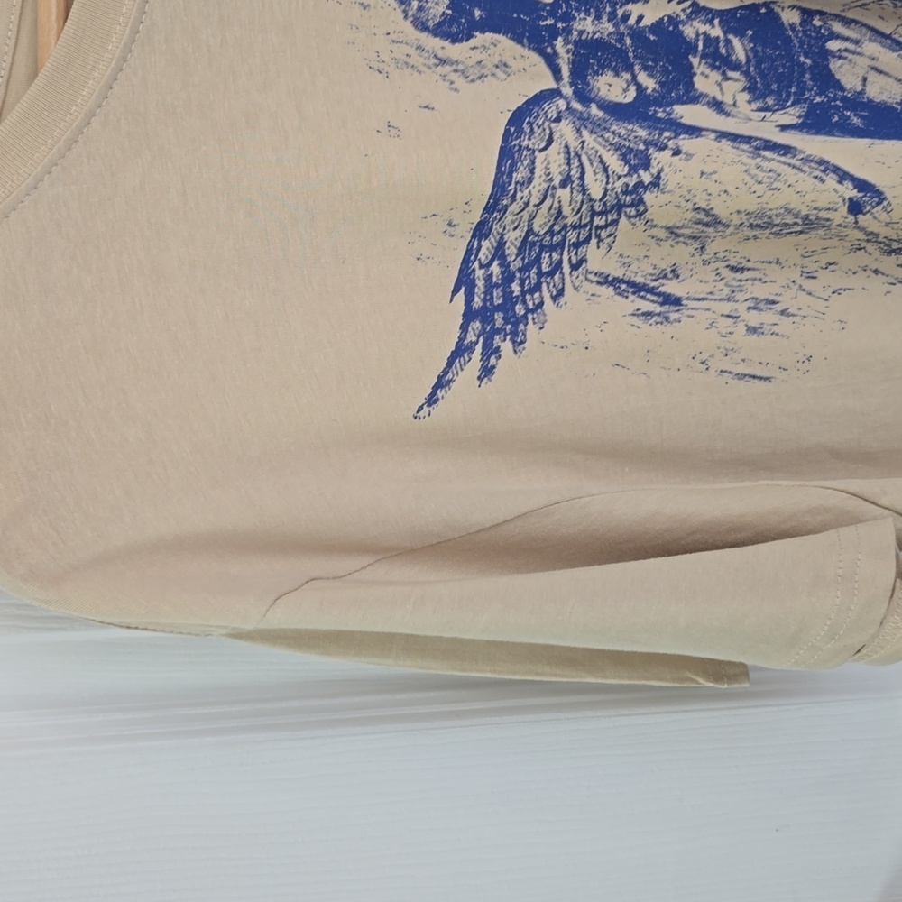 NWOT Nirvana In Utero Graphic Short Sleeve Tshirt Beige Blue Size Small - Picture 8 of 15